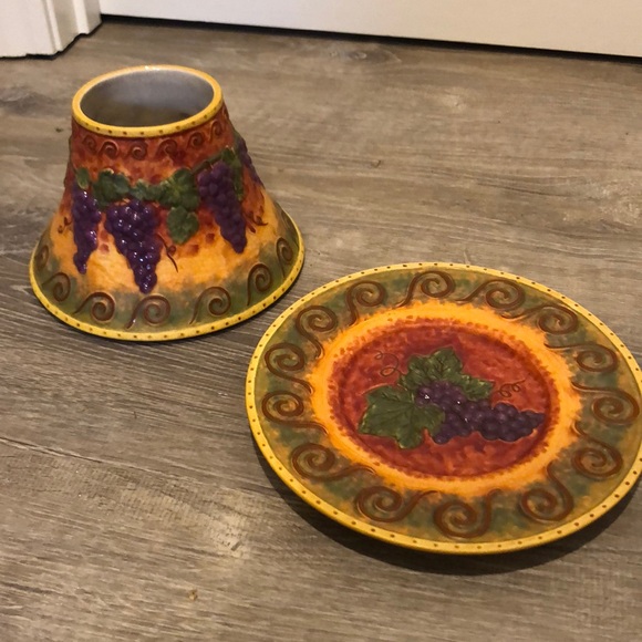 Yankee Candle Shade and Plate